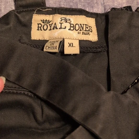Royal Bones Black Camisole Top - Picture 2 of 3